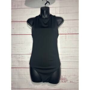 New Express Body Contour High Compression Black Bodysuit Size Small
